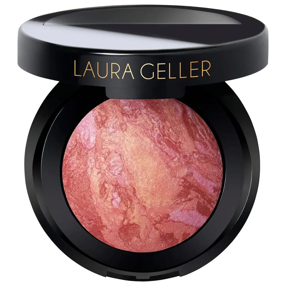 Blush and Brighten Marbleized Baked Powder Blush in Tropic Hues
