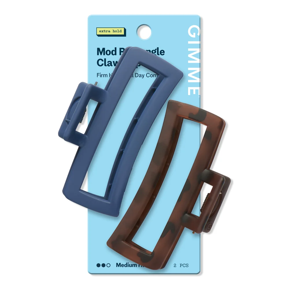 Thin Rectangle Claw Clip for Medium Hair