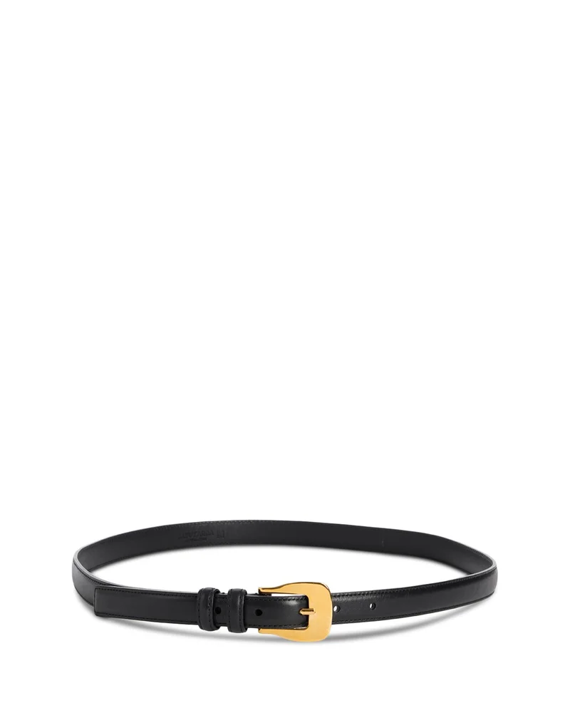 Square Buckle Leather Belt