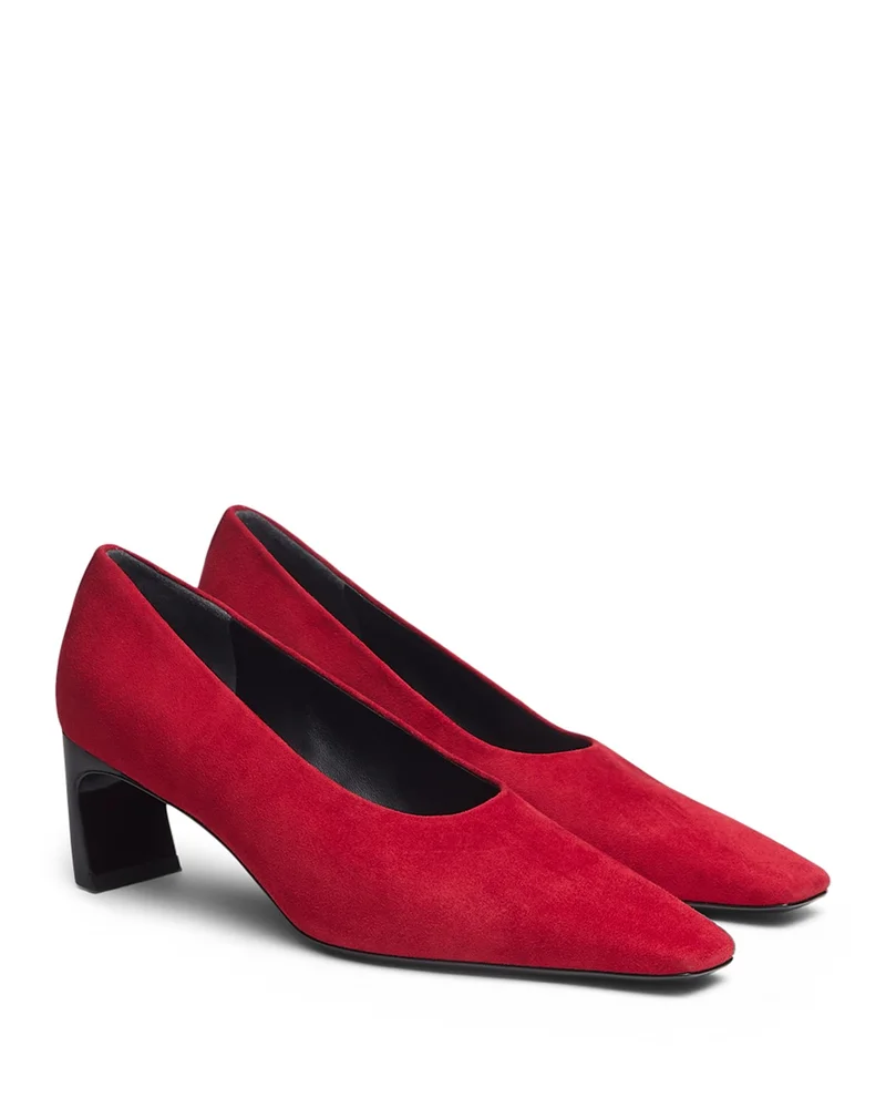 Kai Suede Square Toe Pumps