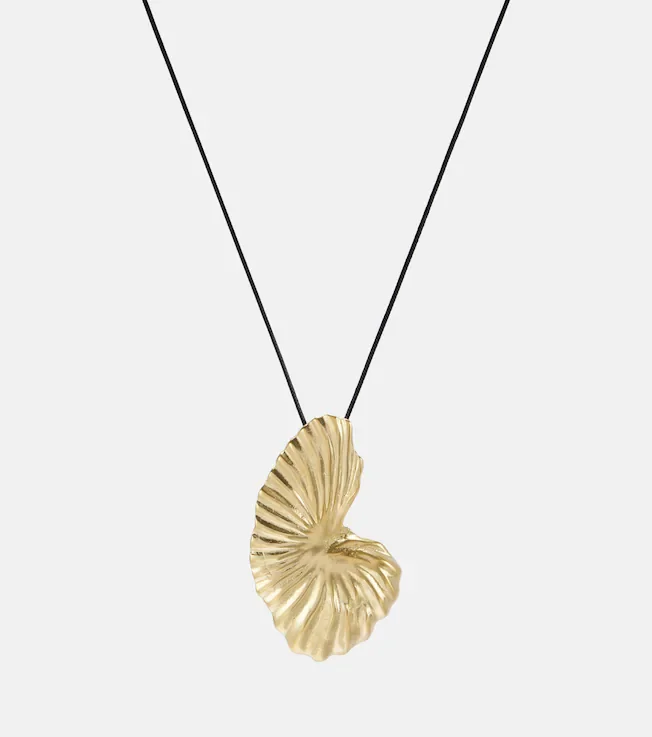 Birth of Venus gold-plated pendant necklace