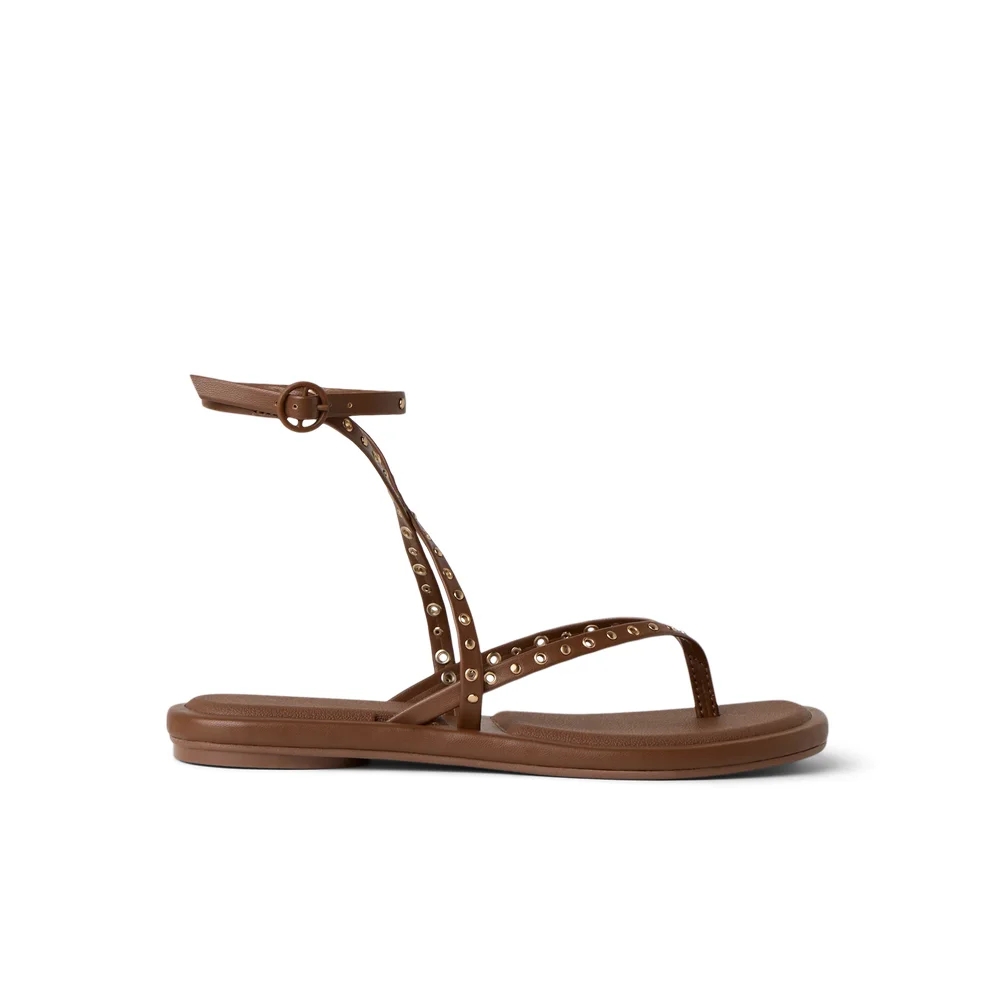 Womens Sandals Willow Quinn Studs Chocolate
