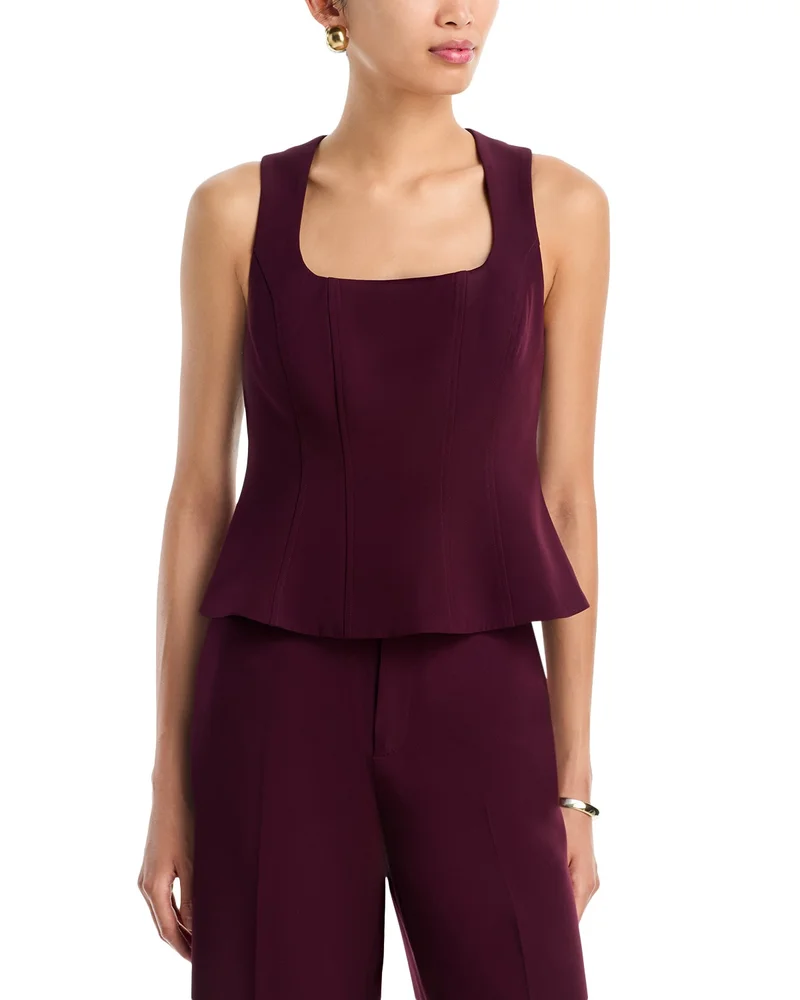Sleeveless Peplum Top - Exclusive
