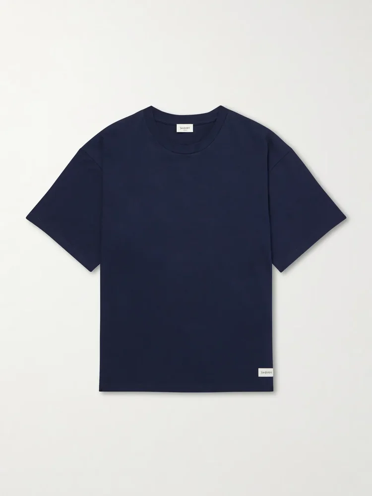 Logo-Appliquéd Cotton and Modal-Blend Jersey T-Shirt