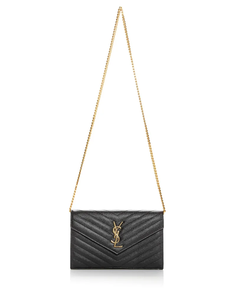 Classic Cassandre Chain Wallet in Grain De Poudre Leather