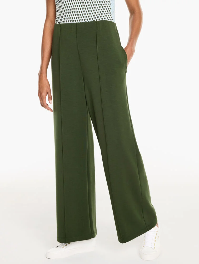 AirKnit Stretch Hollywood Waist Wide Leg Pants