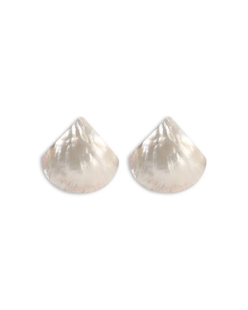Rising Tide Mother Of Pearl Statement Stud Earrings