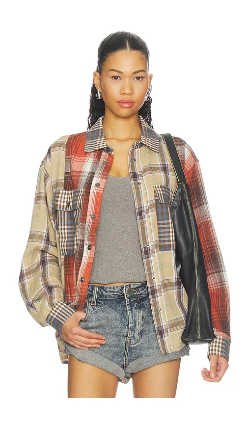 Essential Patchwork Flannel Shirt