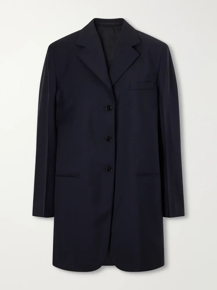 Wool and mohair-blend blazer