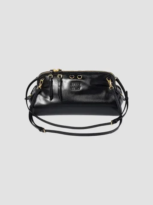 Caprice Shiny Leather Shoulder Bag