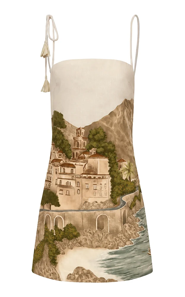 Una Tarde Eterna Linen Mini Dress