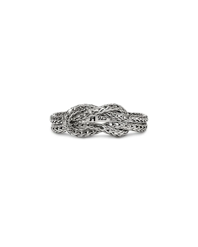 Sterling Silver Love Knot Woven Ring