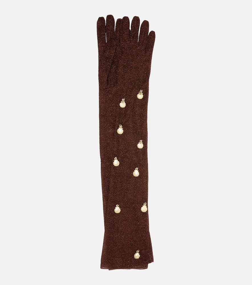 Lumière embellished gloves