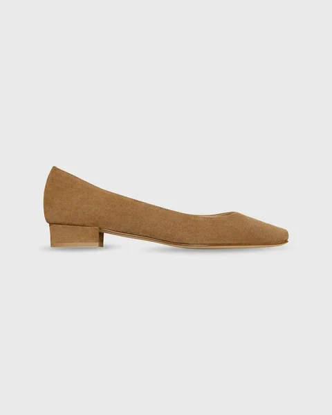 Ann Mashburn Cecelia Flat Hazelnut Suede