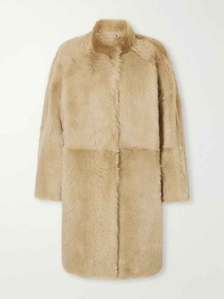 Blaise paneled shearling coat