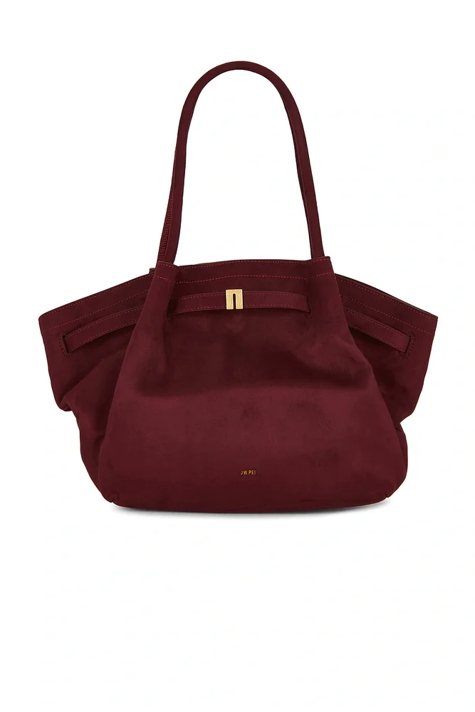 Hana Faux Suede Medium Tote Bag