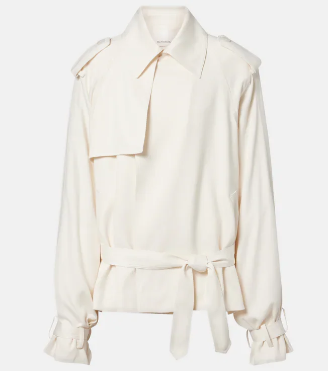 Elva cropped trench coat