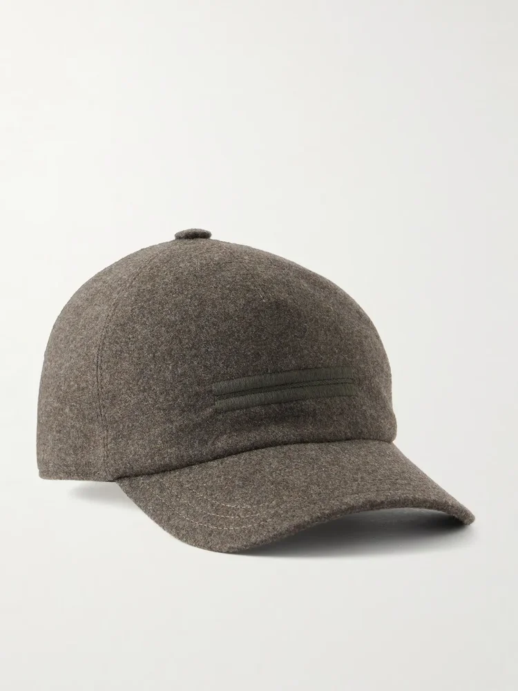 Oasi Logo-Embellished Cashmere Baseball Cap