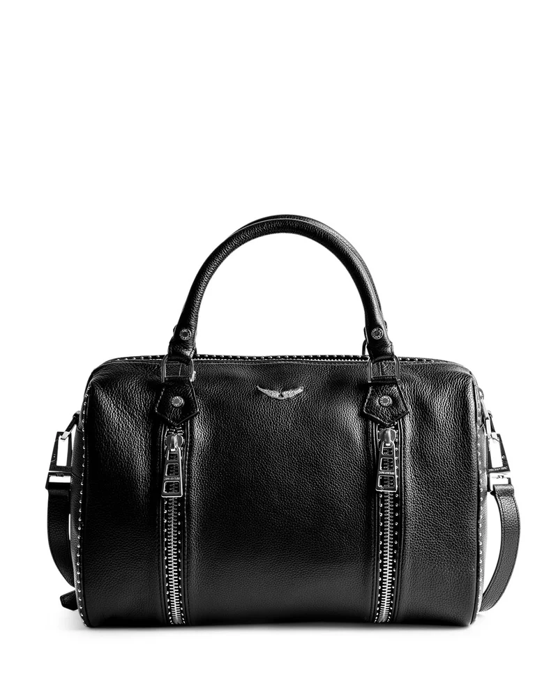 Sunny Medium Leather Bowling Bag