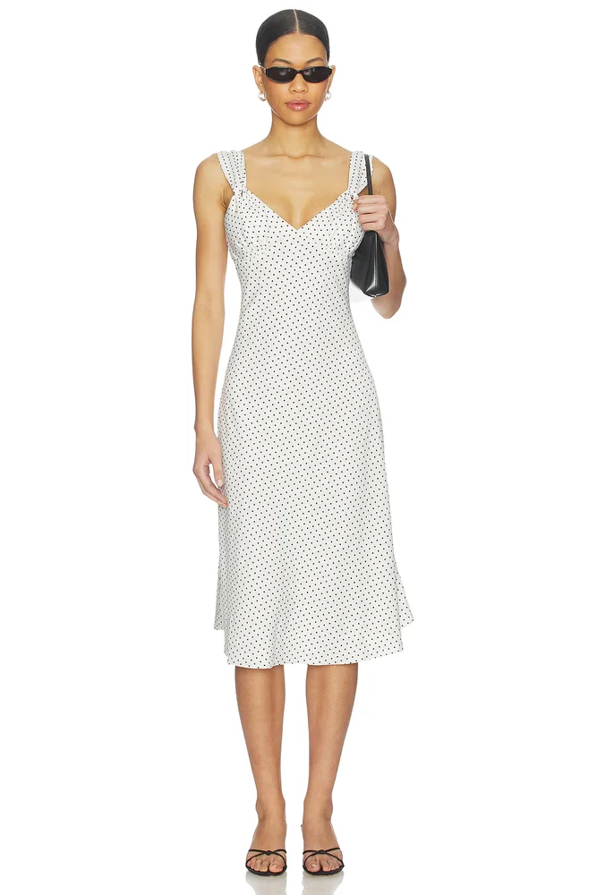 Aurora Satin Midi Dress