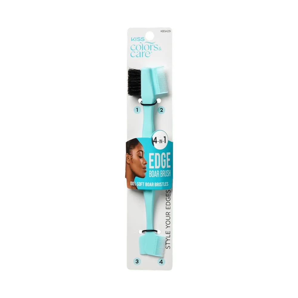 Colors & Care 4-in-1 Edge Boar Bristle Brush | Edge Styling Brush