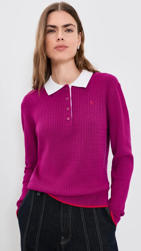 Knit Polo Top
