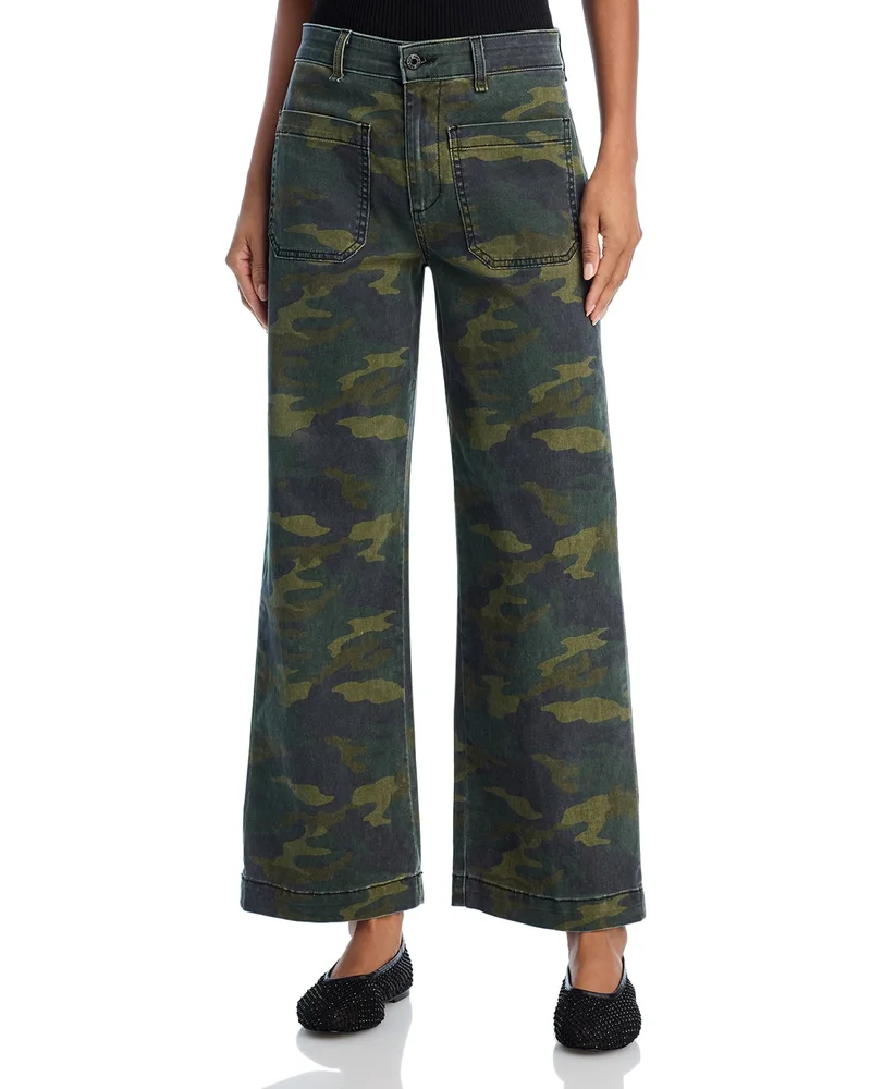 Camouflage Wide Leg Pants