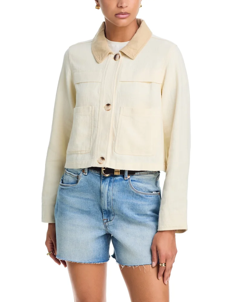 Cotton Linen Utility Jacket