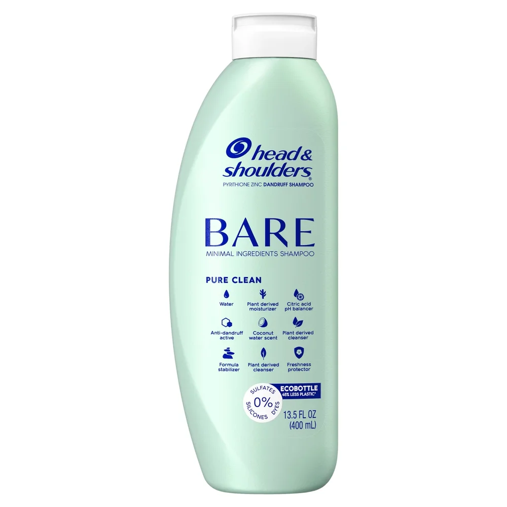 Bare Anti Dandruff Pure Clean Shampoo, Sulfate Free - 13.5 fl oz