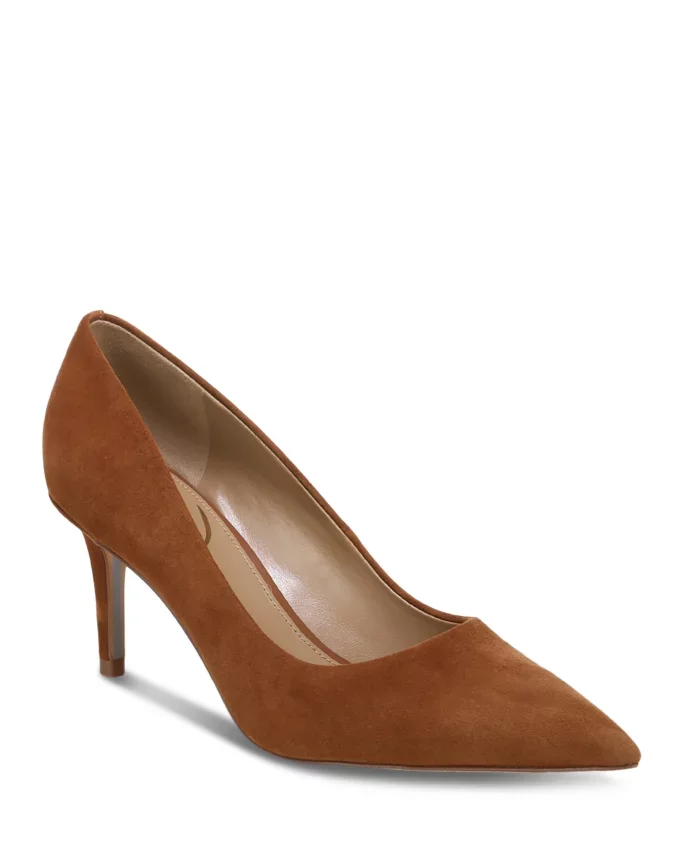 Women's Vienna Pointed Toe Mid Heel Pumps