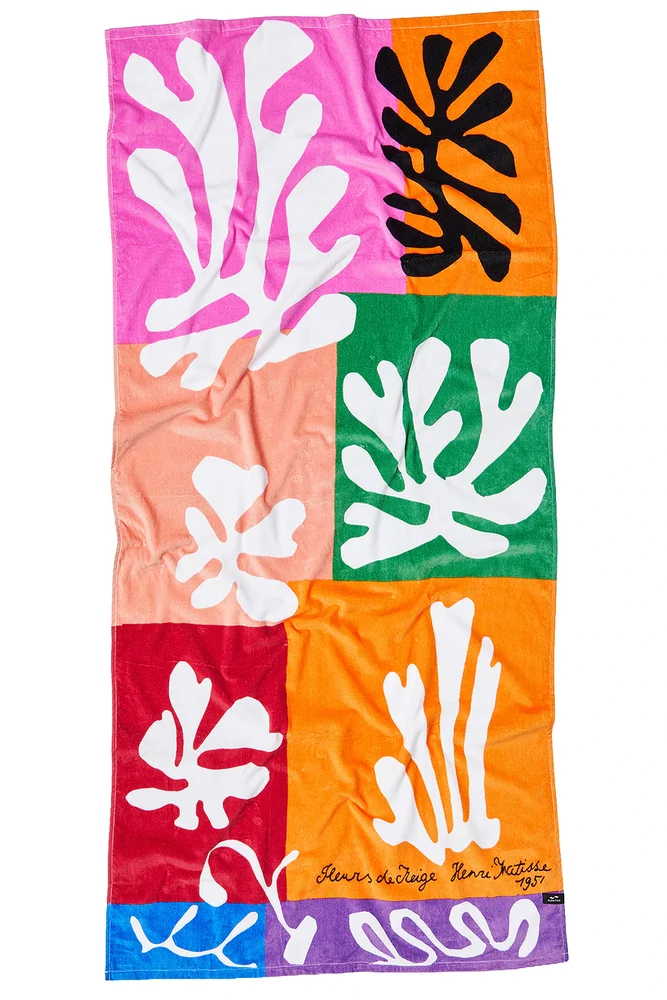 Snow Flowers Towel