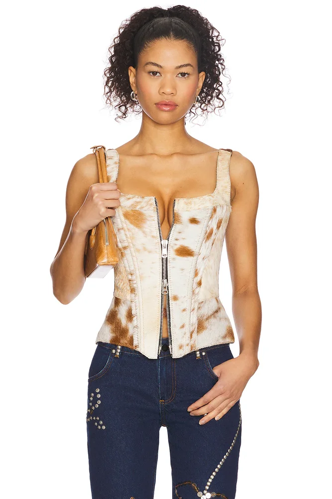 Bustier One Piece (Navy Cream Polka Dot)