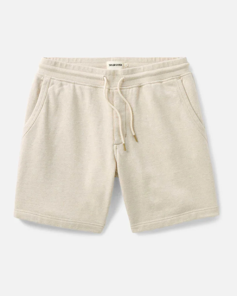The Sunset Short in Heather Oat Terry