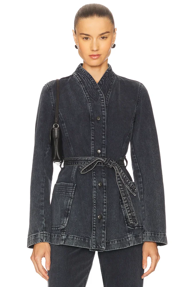 Belted Denim Jacket