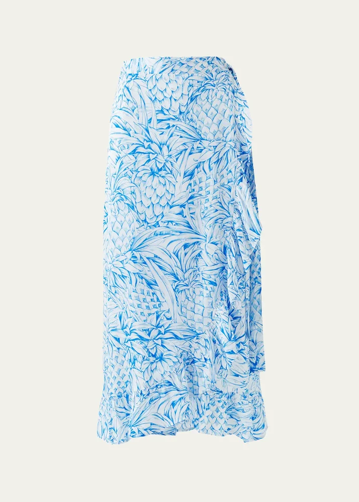 Danni Pineapple Wrap Skirt