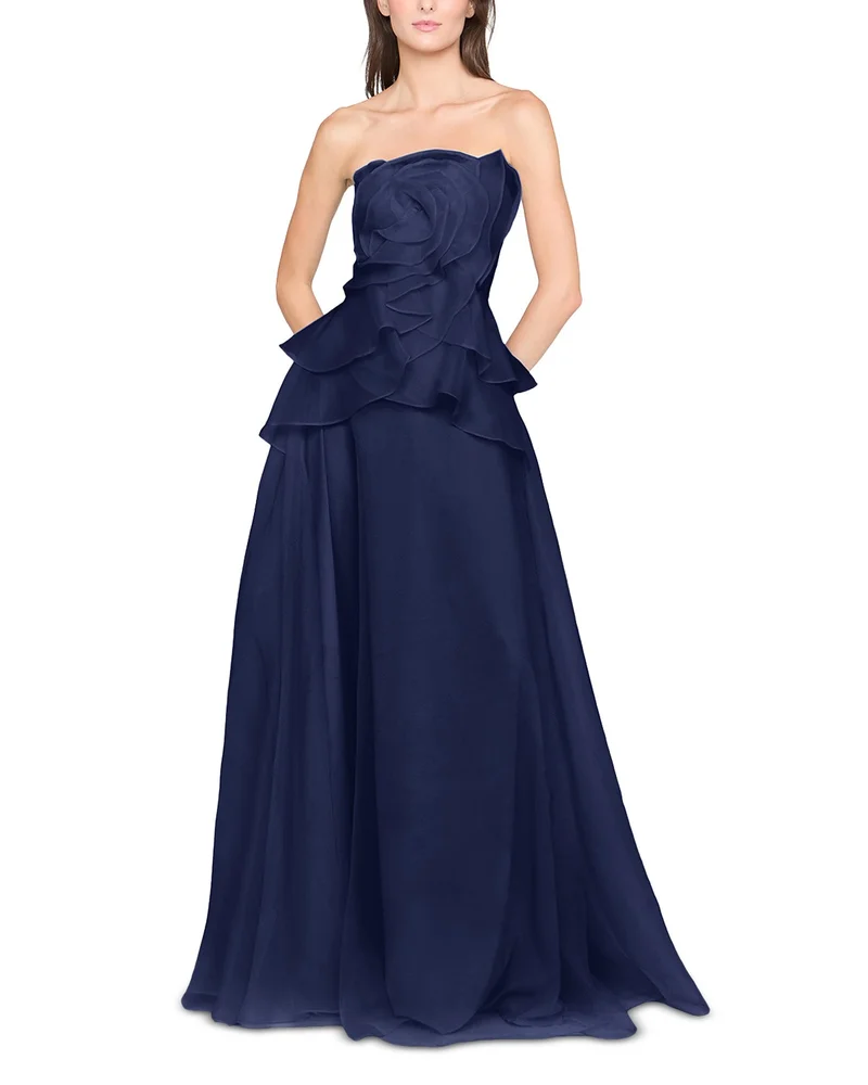 Gilda Draped Rose Gown