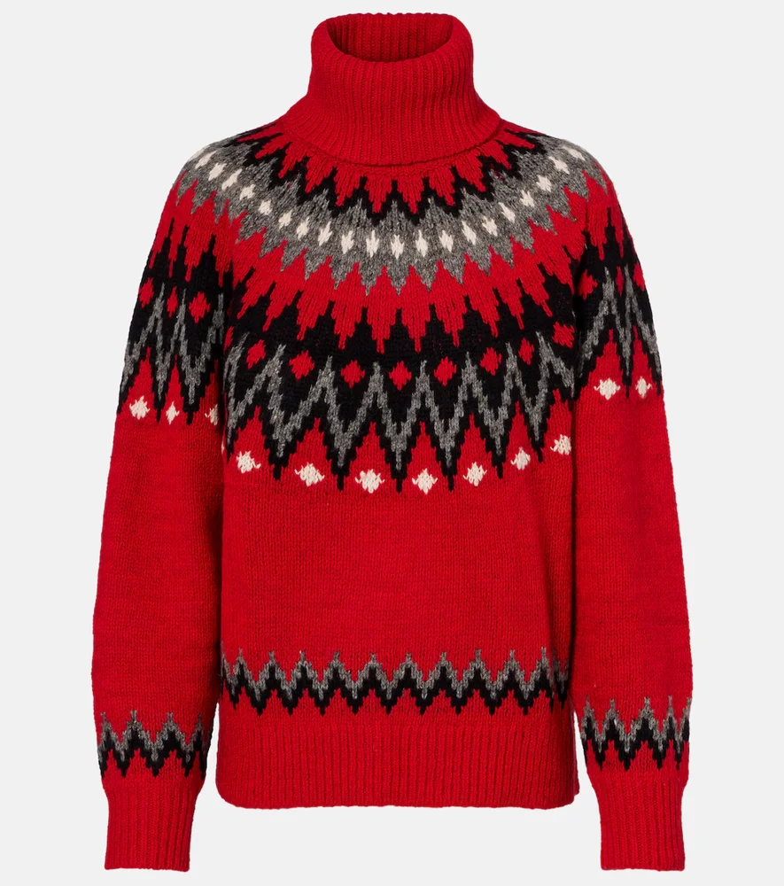 Wool turtleneck sweater