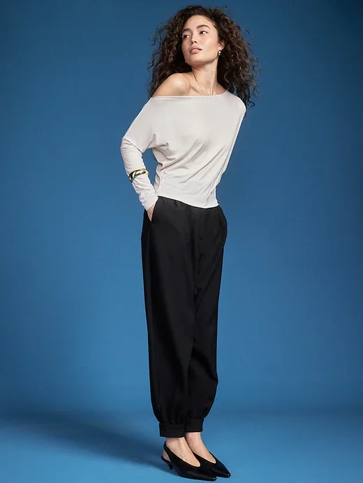 Jersey Off-The-Shoulder Top