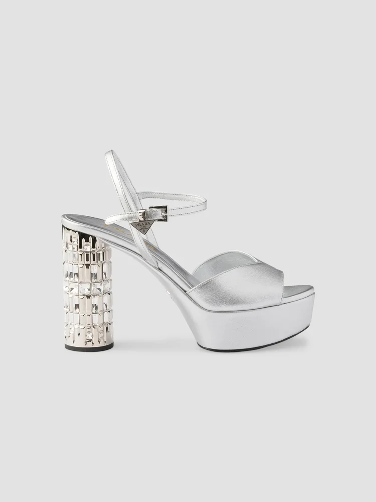 Mordoré Nappa Leather Platform Sandals