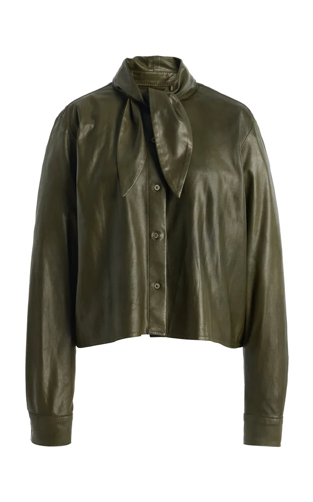 Tied Up in You Leather Shirt