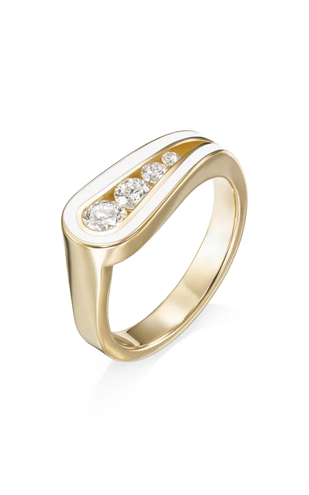 Daphne 18K Yellow Gold Diamond Ring
