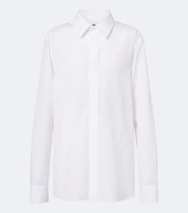 Cotton poplin shirt