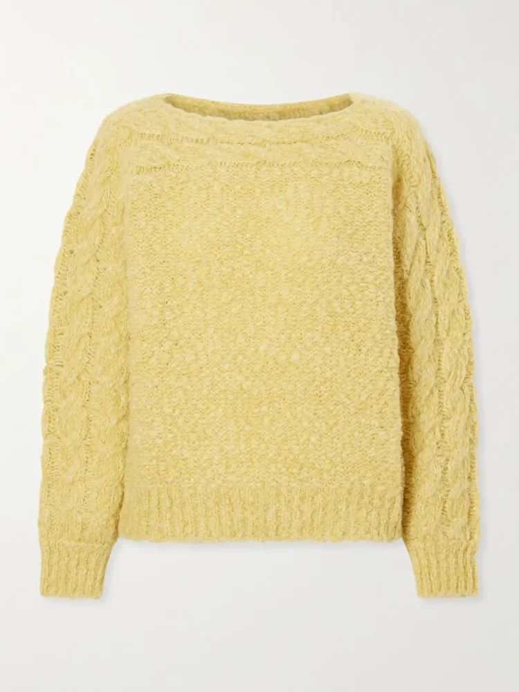 Ponara wool-blend bouclé sweater