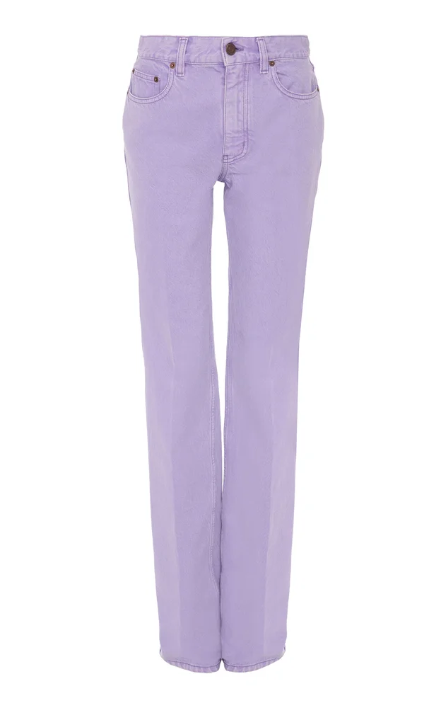 High-Rise Straight-Leg Jeans