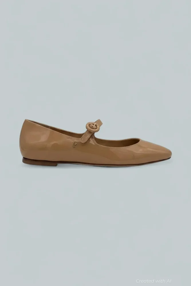 Blair Ballet Flats - Tan Patent
