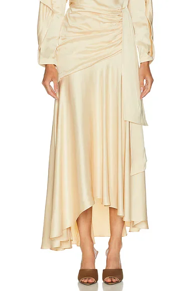 Ascent Draped Maxi Skirt
