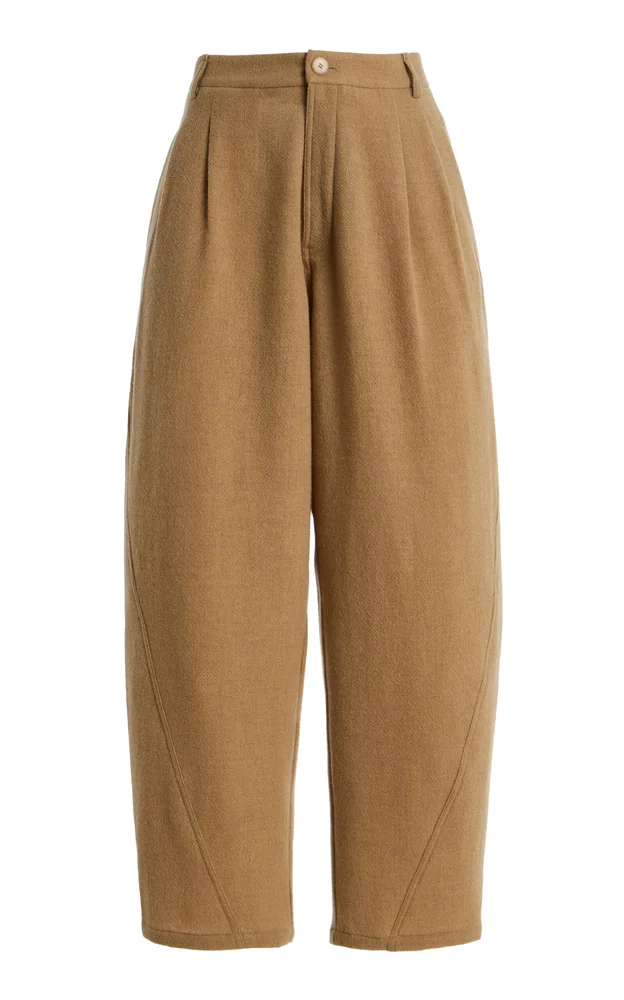 Phebe Cashmere-Wool Wide-Leg Pants