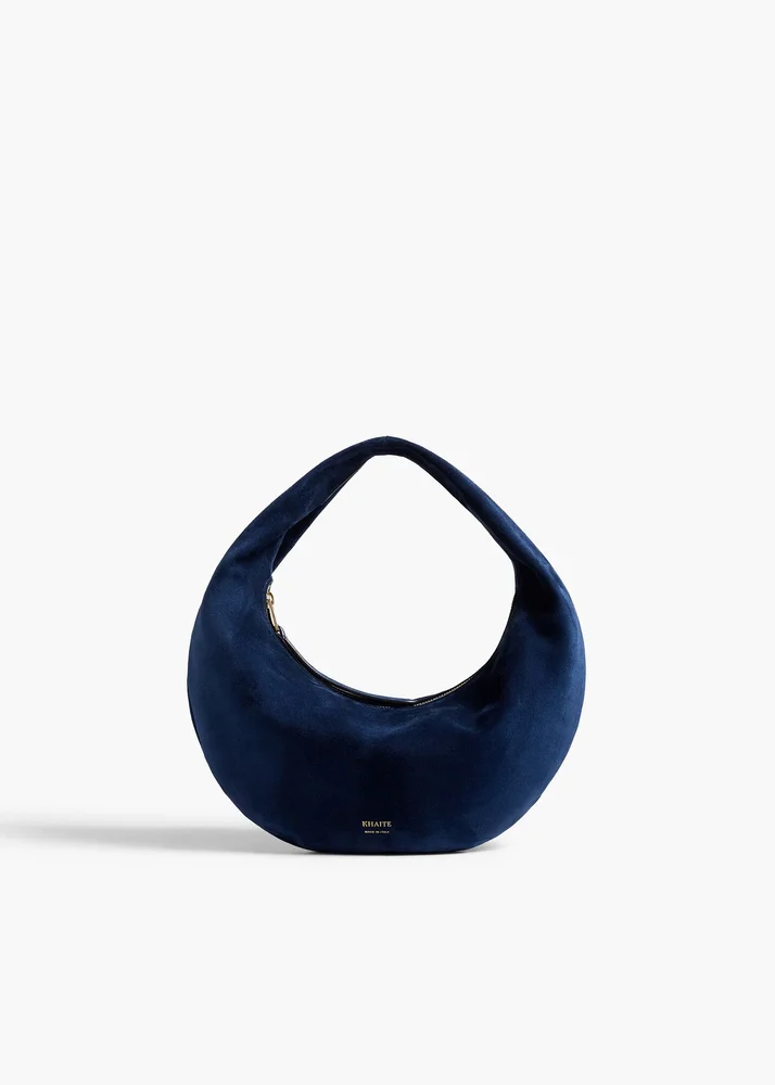 Mini Olivia Hobo in Midnight Navy Suede