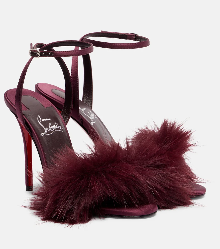 Patchoulina 100 crêpe satin sandals