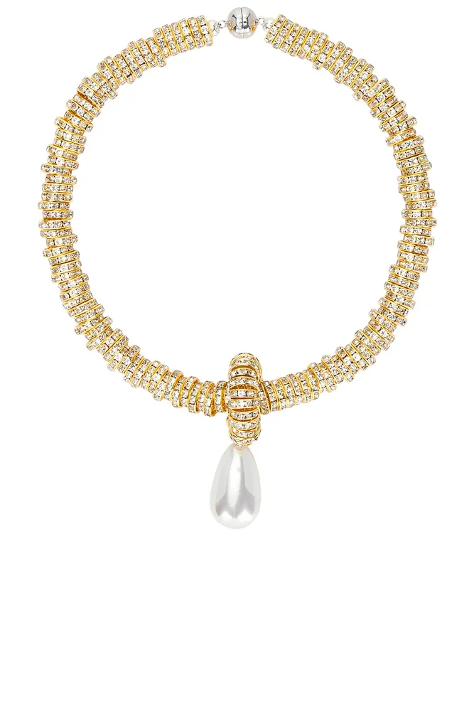 Pearl Drop Gold Necklace